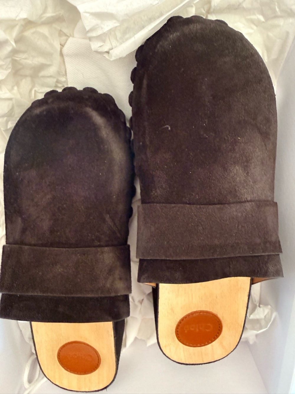 Chloe Joy Clog - Black Suede & Open Back - size 40 (10)